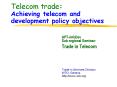 Telecom trade: Achieving telecom and development policy objectives PowerPoint PPT Presentation
