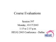 Course Evaluations