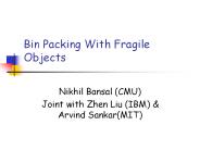 Bin Packing With Fragile Objects