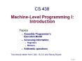 Machine-Level Programming I: Introduction PowerPoint PPT Presentation