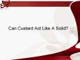 Can Custard Act Like A Solid PowerPoint PPT Presentation