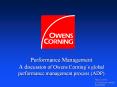 Performance Management A discussion of Owens Corning PowerPoint PPT Presentation