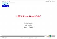 LHCb Event Data Model