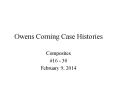 Owens Corning Case Histories PowerPoint PPT Presentation