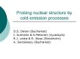 Probing nuclear structure by cold emission processes PowerPoint PPT Presentation