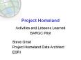 Project Homeland PowerPoint PPT Presentation