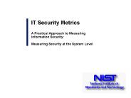 IT Security Metrics
