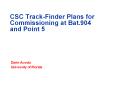 CSC Track-Finder Plans for Commissioning at Bat.904 and Point 5 PowerPoint PPT Presentation
