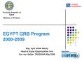 EGYPT GRB Program 20002009 PowerPoint PPT Presentation