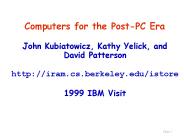 Computers for the PostPC Era