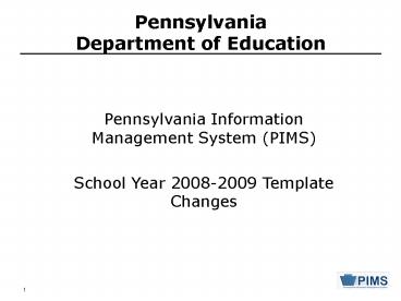 Pennsylvania Department of Education