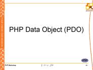 PHP Data Object (PDO)