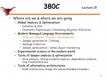 380C Lecture 15
