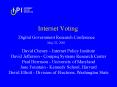 Internet Voting PowerPoint PPT Presentation