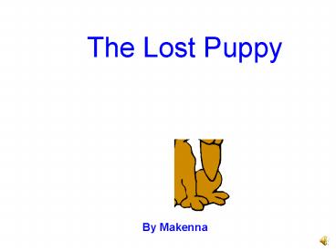 The Lost Puppy