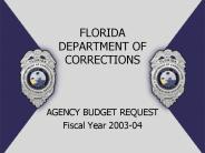 FLORIDA DEPARTMENT OF CORRECTIONS