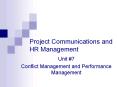 Project Communications and HR Management PowerPoint PPT Presentation