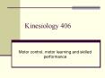 Kinesiology 406 PowerPoint PPT Presentation