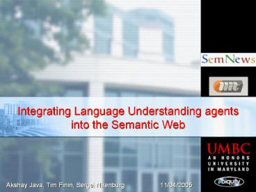Integrating Language Understanding agents into the Semantic Web