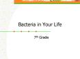 Bacteria in Your Life PowerPoint PPT Presentation