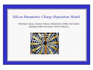 Silicon Parametric Charge Deposition Model