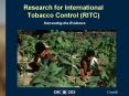 Research for International Tobacco Control RITC PowerPoint PPT Presentation