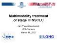 Multimodality treatment of stage III NSCLC PowerPoint PPT Presentation