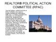 REALTOR POLITICAL ACTION COMMITTEE RPAC PowerPoint PPT Presentation