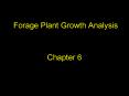 Forage Plant Growth Analysis PowerPoint PPT Presentation