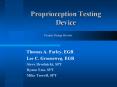 Proprioception Testing Device PowerPoint PPT Presentation
