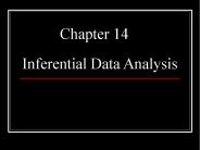 Chapter 14 Inferential Data Analysis