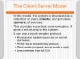 The Client-Server Model PowerPoint PPT Presentation