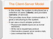 The Client-Server Model