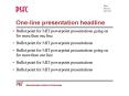 One-line presentation headline PowerPoint PPT Presentation