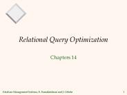 Relational Query Optimization