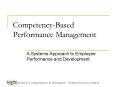 Competency-Based Performance Management PowerPoint PPT Presentation