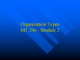 Organization Types MT 246 Module 2 PowerPoint PPT Presentation