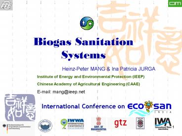 Biogas Sanitation Systems
