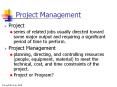 Project Management PowerPoint PPT Presentation
