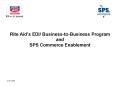 Rite Aids EDI BusinesstoBusiness Program and SPS Commerce Enablement PowerPoint PPT Presentation