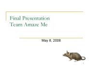 Final Presentation Team Amaze Me