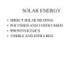 SOLAR ENERGY PowerPoint PPT Presentation