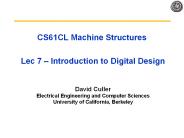 CS61CL Machine Structures  Lec 7 