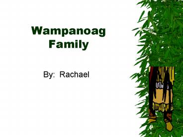 Wampanoag Family