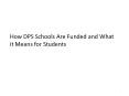 How DPS Schools Are Funded and What it Means for Students PowerPoint PPT Presentation