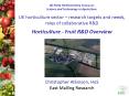 UK horticulture sector research targets and needs, roles of collaborative R PowerPoint PPT Presentation