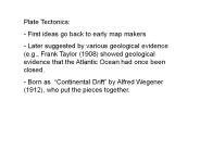 Plate Tectonics: