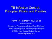 TB Infection Control: Principles, Pitfalls, and Priorities