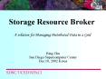 Storage Resource Broker PowerPoint PPT Presentation