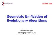 Geometric Unification of Evolutionary Algorithms